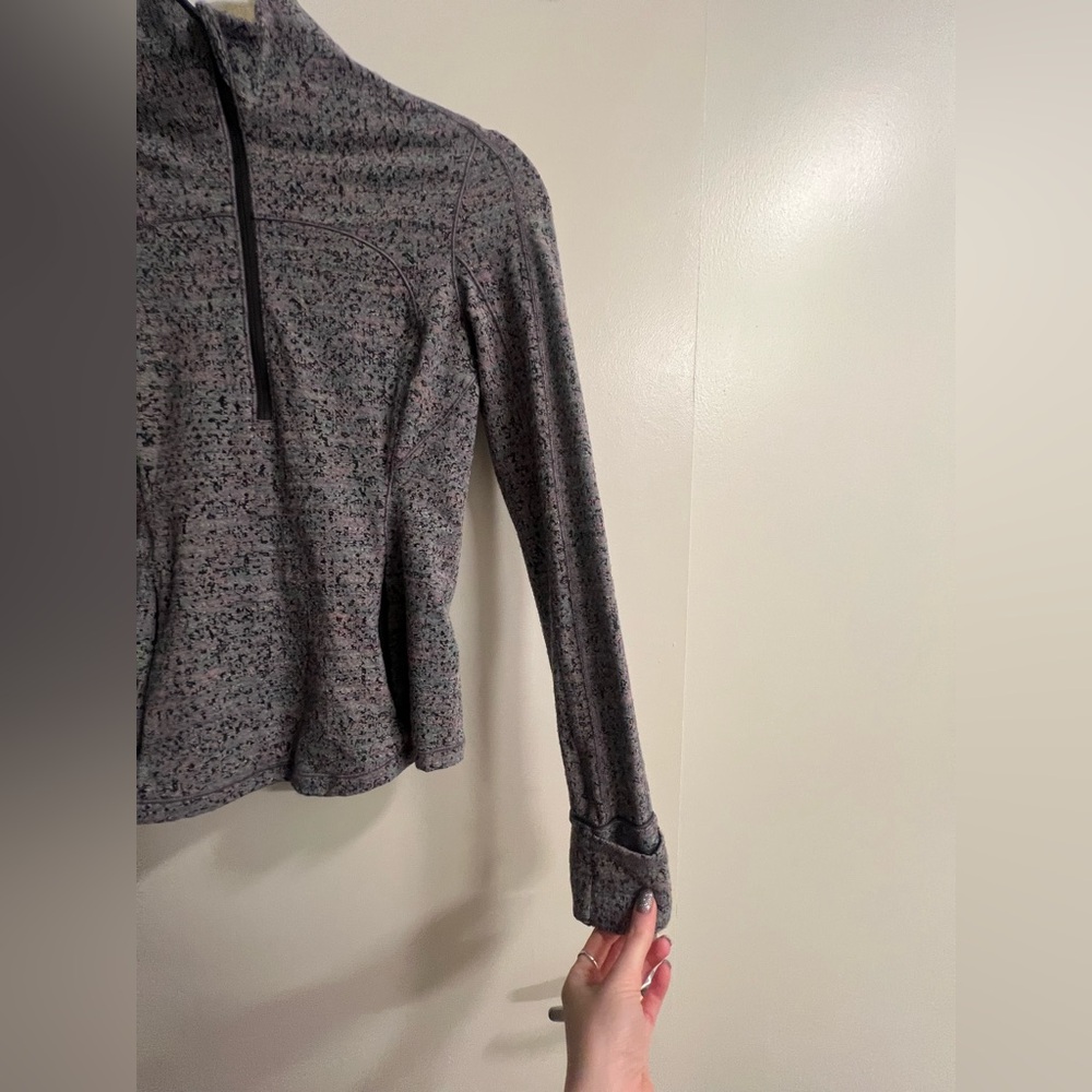 lululemon athletica | Women’s Multi-Color Heathered Gray Zip-Up Long Sleeve - Picture 10 of 15